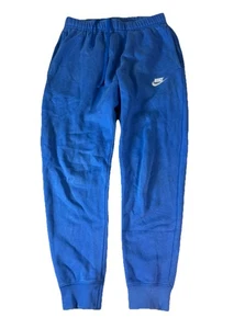 Nike Sportswear Club Fleece Sweatpants Blue Drawstring Men’s Small - Picture 1 of 8