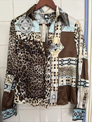 Blusa Roberto Cavalli by Class Cavalli estampado seda Foto 1 de 4