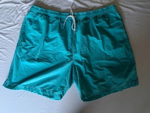 Roundtree and Yorke Men's Turquoise Swim Shorts with Drawstring Waist, Size 3XB - Picture 1 of 5