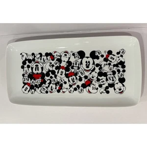Disney Mickey & Minnie Mouse All Over Platter Serving Tray 13.5 X 6.75 New NWT - Picture 1 of 2