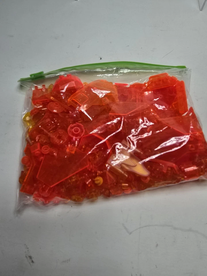 LEGO Ladrillos Naranja Translúcido Piezas Mixtas Foto 1 de 4