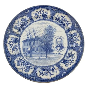 Antigua Casa Presidente Lincoln 9.5" Placa Petrus Regout & Co Maastricht Holanda - Imagen 1 de 13
