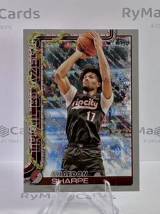 Shaedon Sharpe 2025-26 Topps Basketball Holiday #H98 Silver Glitter Portland - Picture 1 of 2