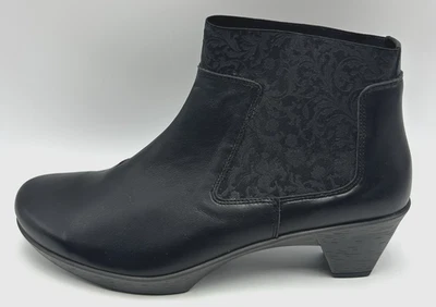 Naot Ankle Boots Womens 11 Booties Shoes Black Leather EU 42 Israel Foto 1 de 4