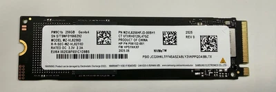 Samsung 256 ГБ SSD - PM9C1b M.2 2280 NVMe PCIe Gen4x4 MZ-VL8256D MZVL8256HFJD - Изображение 1 из 2