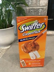 SWIFFER Carpet Flick Refill Pack 12 Cleaning Cartridges Discontinued -NEW Sealed - Picture 1 of 7