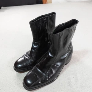 Vintage Florsheim Imperial Duality Stiefel Herren Größe 8 schwarz Leder Reißverschluss elegant 90er - Bild 1 von 22