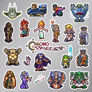 Chrono Trigger Magnets Super Nintendo SNES Pixel Art 21 Magnet Pack - Picture 1 of 2