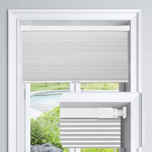 Lazblinds Cordless Cellular Shades 23x64 Silver White NFC-BO-005 - Picture 1 of 6