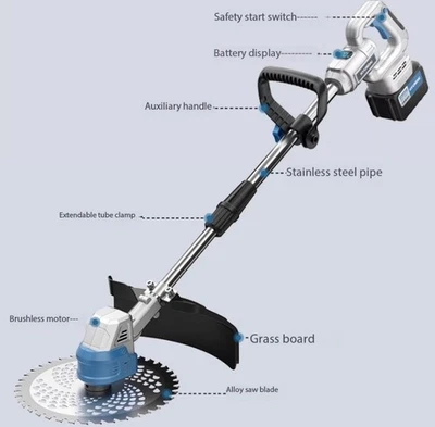 Nuevo cortacésped eléctrico para uso doméstico compacto recargable césped sin escobillas  Foto 1 de 4