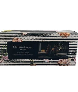 Christian Lacroix Adornos de Navidad Árboles de Papel Verde Juego de 3 NUEVO - Imagen 1 de 14