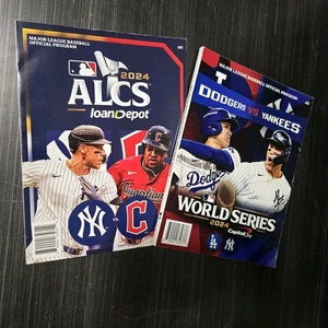 2024 Official Programs - World Series (Yankees/Dodgers) & ALCS Yankees/Guardians - Picture 1 of 7
