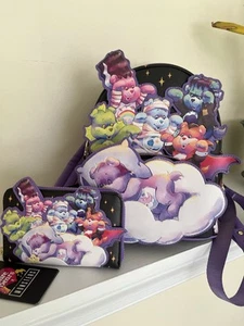NWT Loungefly Care Bears x Universal Monsters Mini Backpack and Wallet Halloween - Picture 1 of 9