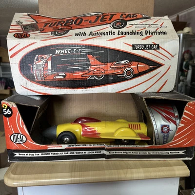 COCHE TURBO JET VINTAGE DE GIROSCOPIO JUGUETE IDEAL - AÑOS 50 Foto 1 de 4