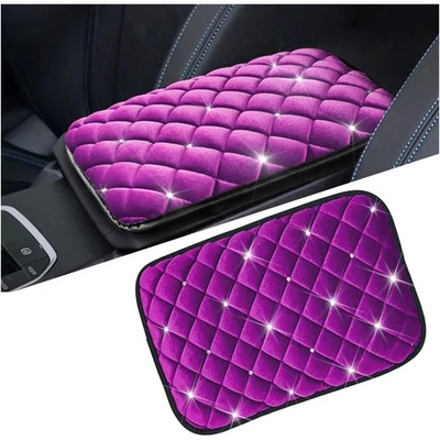 Alfombrilla de felpa con diamantes de imitación para coche cómoda protección antideslizante cubierta nueva Foto 1 de 4