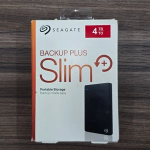 Disco duro externo portátil Seagate Backup Plus delgado de 4 TB USB 3.0 (SRD00F1) - Imagen 1 de 23