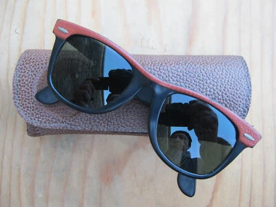 Vintage B&L Ray-Ban U.SA. Wayfarer  "Leathers" Large G15 lenses  Circa 70/80s - Photo 1/4
