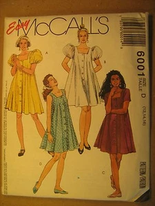UNCUT Sewing Pattern 1992 McCALL'S Size A   6,8,10 DRESS 6001 [Z180] - Picture 1 of 1