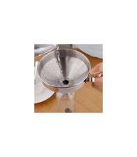 T IMBUTO ACCIAIO INOX 12 CM SENZA FILTRO PER LIQUIDI ANTIRUGGINE SILVER
