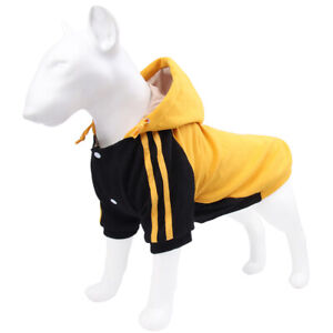 Pets Dog Hooded Clothes Puppy Dogs Warm Jumper Coat Dog Outwear Outdoor Walking