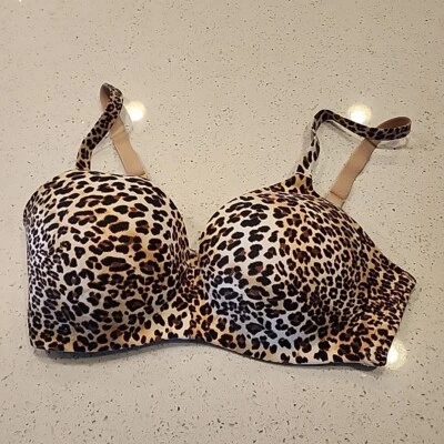 Wacoal Bra 34D Animal Print Wireless Lined 852289 - Изображение 1 из 3