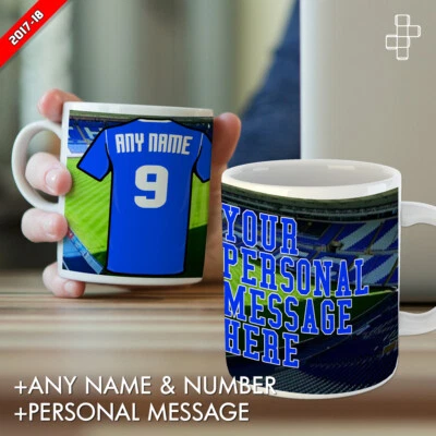 PERSONALISED BIRMINGHAM CITY MUG 2018 KIT MUGS FOOTBALL MUG STADIUM HOME SHIRT - Image 1 of 4