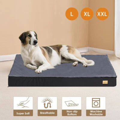 L XL XXL Pet Dog Bed Sleep Calming Orthopaedic Foam Mattress Removable Washable - image 1 of 4