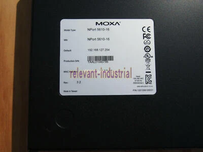 1PCS NEW Moxa nport5610-16 nport 5610-16 rev 3.2 EU 100-240 VAC 16 serial ports - Image 1 of 4