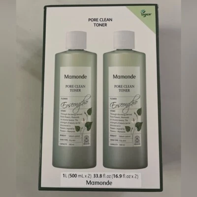 2x Toner Mamonde Pore Clean 16,9 fl oz/500 ml cada - Imagem 1 de 3