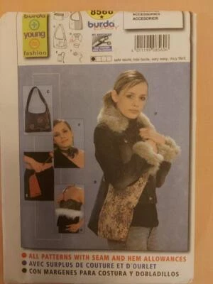 Burda 8560 Women's Purse & Accessories Pattern - Image 1 of 2