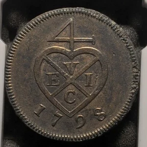 NETHERLANDS EAST INDIES AH 1213 1798 3 KEPING KM261 denomination error - Picture 1 of 6