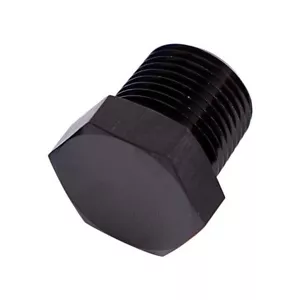 Aeroflow AF933-02BLK Npt Hex Head Plug 1/8" Npt Black - Picture 1 of 1