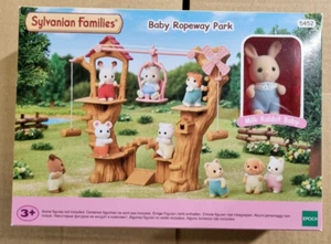 Sylvanian Families Baby Ropeway Park 5452 Playset with Milk Rabbit Figure - Picture 1 of 6