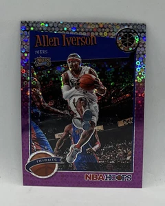 2019-20 NBA Hoops Premium Stock ALLEN IVERSON Tribute Purple Disco Prizm #285 - Picture 1 of 3