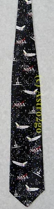 NASA SPACE SHUTTLE REPEAT ASTRONOMIE WISSENSCHAFT Ralph Marlin Seidenkrawatte NEU! RAR! - Bild 1 von 6