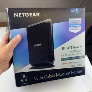 NetGear NightHawk AC1900 Kabel WiFi Modem Router Combo Wbudowany DOCSIS 3.0 - Zdjęcie 1 z 3