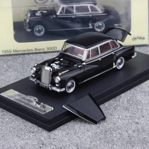 Modellino auto giocattolo GFCC scala 1/64 Mercedes-Benz 300D 1959 nero pressofuso regalo - Foto 1 di 6