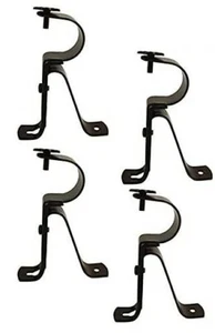 TEJATAN Curtain Rod Bracket for 1" Diameter Rods (4x Lot) - Picture 1 of 2