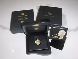 2016 W 1/10 oz Gold Mercury Dime US Mint Centennial .9999 24k - Box and COA - Picture 1 of 1