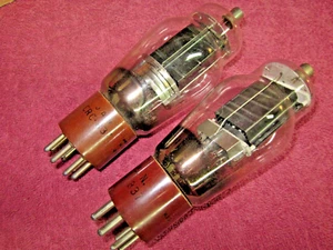 2pcs NIB RCA JAN-CRC-837 Transmitting TUBES Black Plate TESTED! - Picture 1 of 3