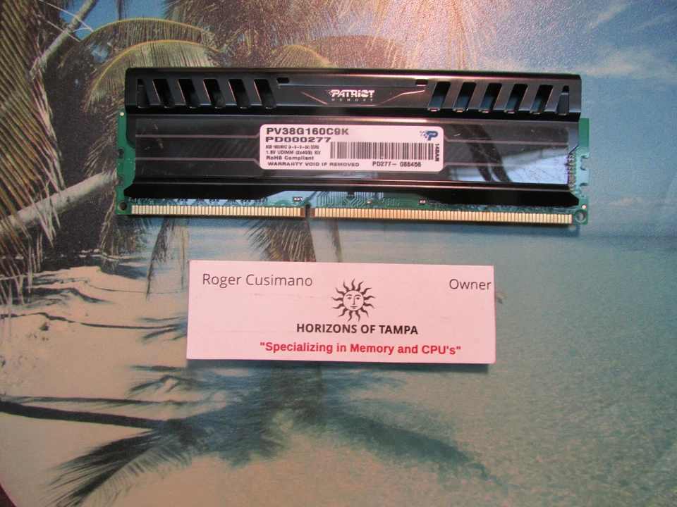 Patriot Memory Viper PV38G160C9K 4GB (1x4GB) DIMM 1600 MHz DDR3 Memory  - Image 1 of 1