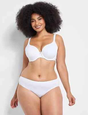 Lane Bryant Plus Cotton Lightly Lined T-Shirt Bra Bright White  Size: 46C - Image 1 of 4