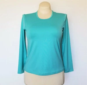 Carolyn Strauss Top Blouse NEW w/ Tags Turquoise Blue Womens Sz XS - Picture 1 of 7