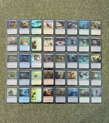 Bloomburrow 0041-0081 Foil Complete Set BLUE Kitsa Mockingbird Pack Fresh NM - Image 1 of 4