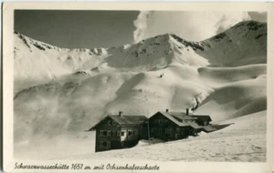Foto-AK Schwarzwasserhütte m. Ochsenhoferscharte /HIRSCHEGG /Vorarlberg 30er - Bild 1 von 1