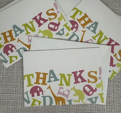 27 "Thanks" Cards & Envelopes - Gartner Studios Thank Yous for Baby Gifts Foto 1 de 4