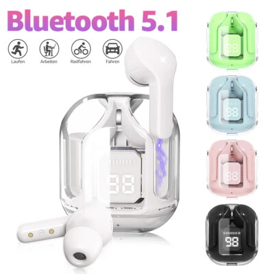 7MAGIC Bluetooth Kopfhörer In Ear 5.1 Touch Control LED-Anzeige 25h Akku IPX7 - Bild 1 von 4