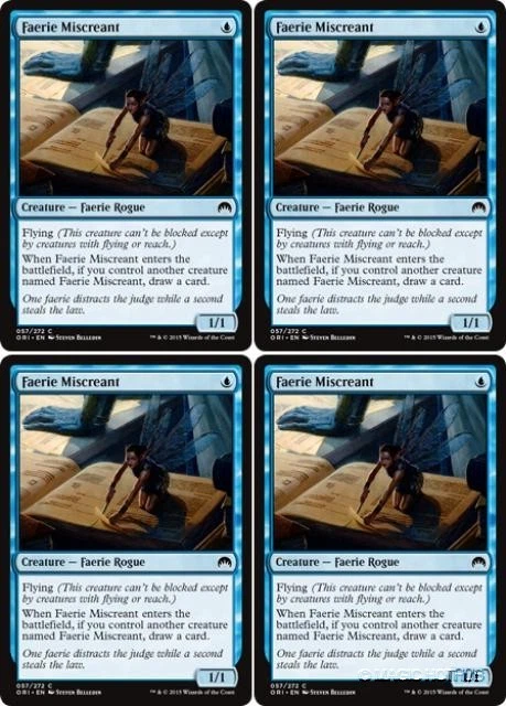 MTG - 4x FAERIE MISCREANT - Magic Origins (C) - Image 1 of 1