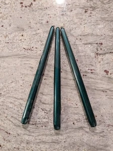 Emerald Green Vintage Colonial Candles Glossy Taper 12" Sealed Made In USA New - Picture 1 of 7