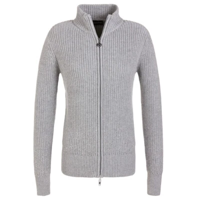 NWT Golfino Ladies Full Zip Grey Cardigan w Rhinestone 1315124 820 2 6 8 10 12